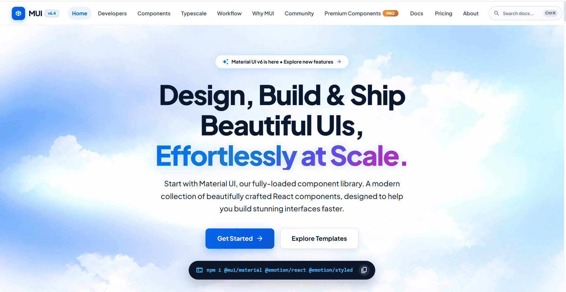 Modern UI